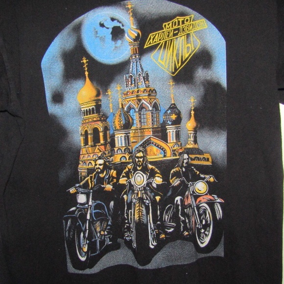 (SOLD) Harley Davidson St Petersburg Russia Tee - Picture 3 of 5